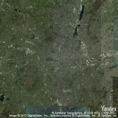 satellite image - London